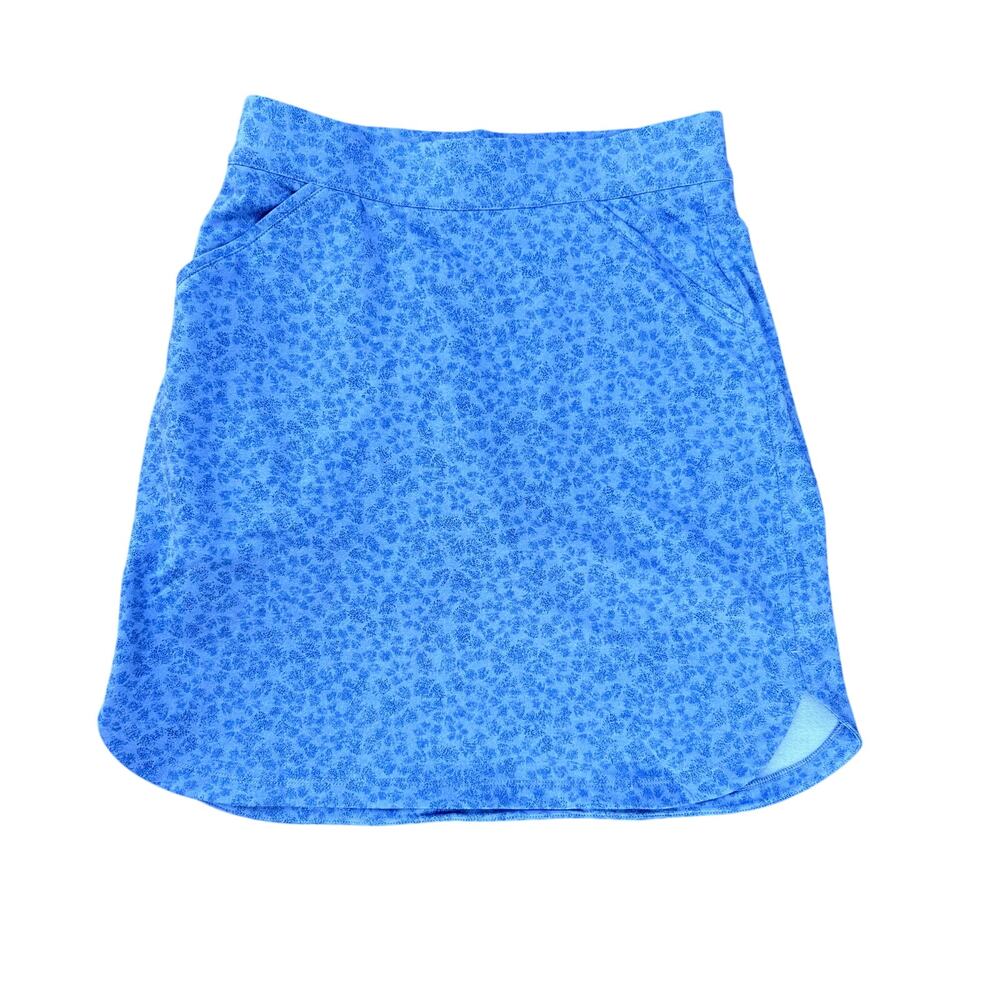 NWT Peter Millar UPF 50 blue print golf, pickleball athleisure skort size XS/S
